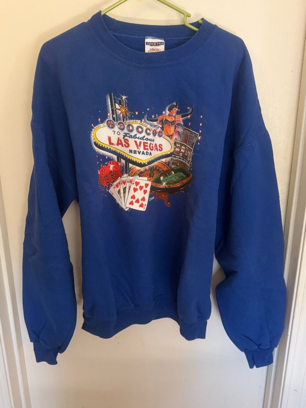 Las Vegas Sweatshirt Royal Blue W XL